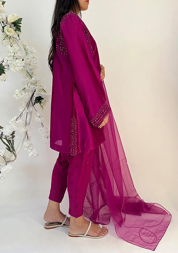 Kai With Pants and Dupatta-Image-One