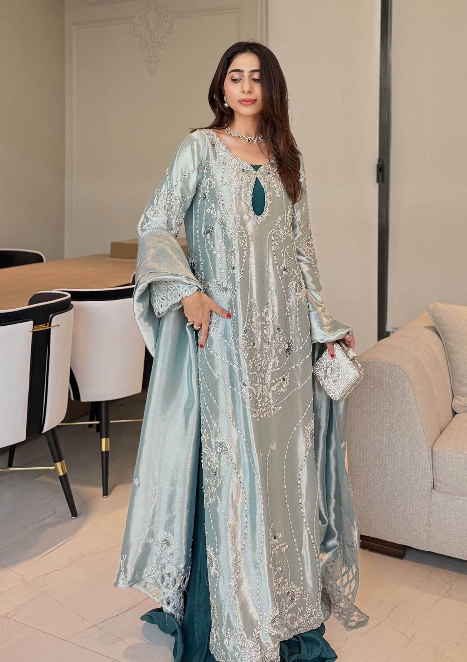 Elara-with-Ruffles-Dhaka-Pants-&amp;-Dupatta-Image-One