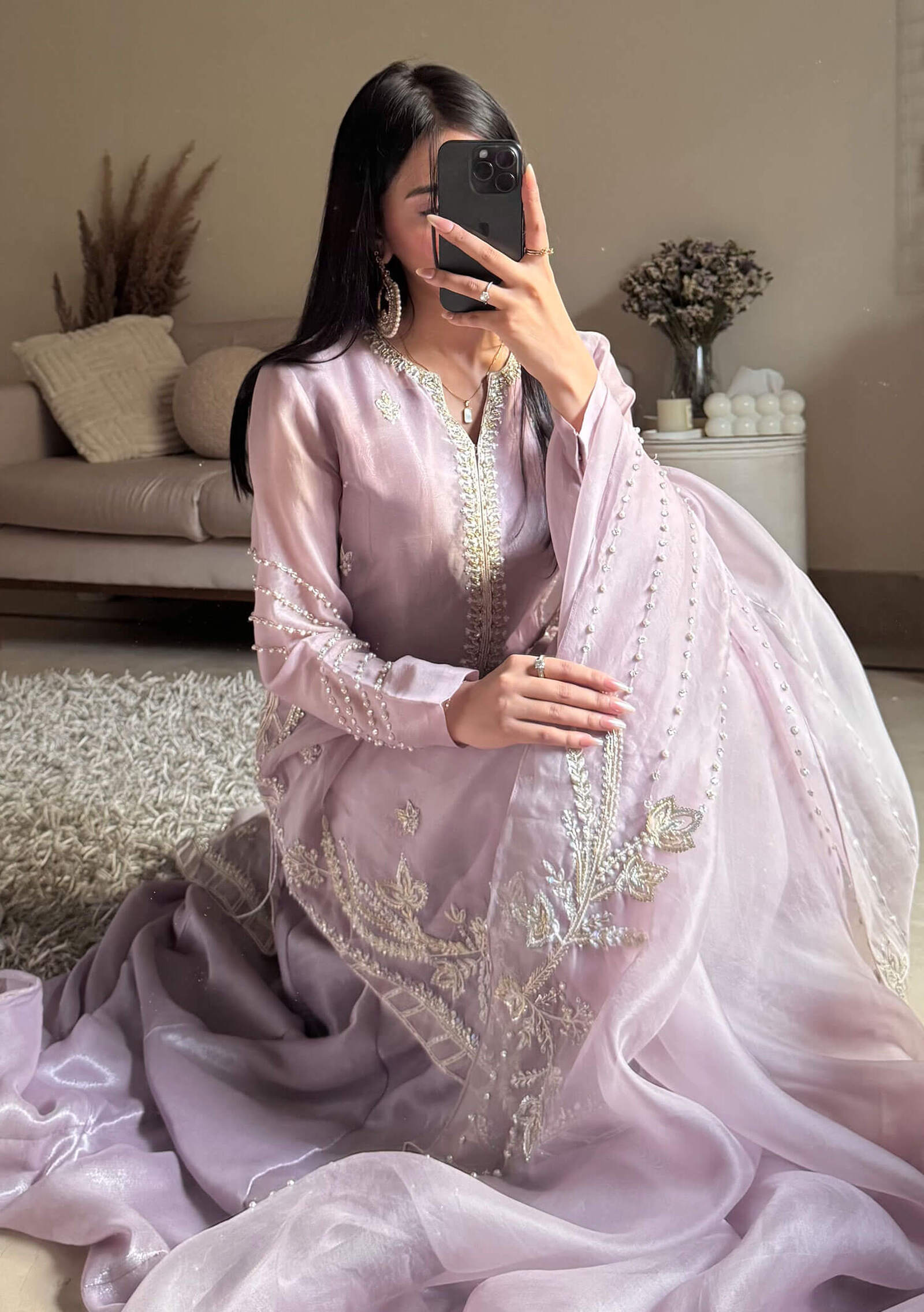 Zerminay-with-Gown-&amp;-Dupatta-Image-Two