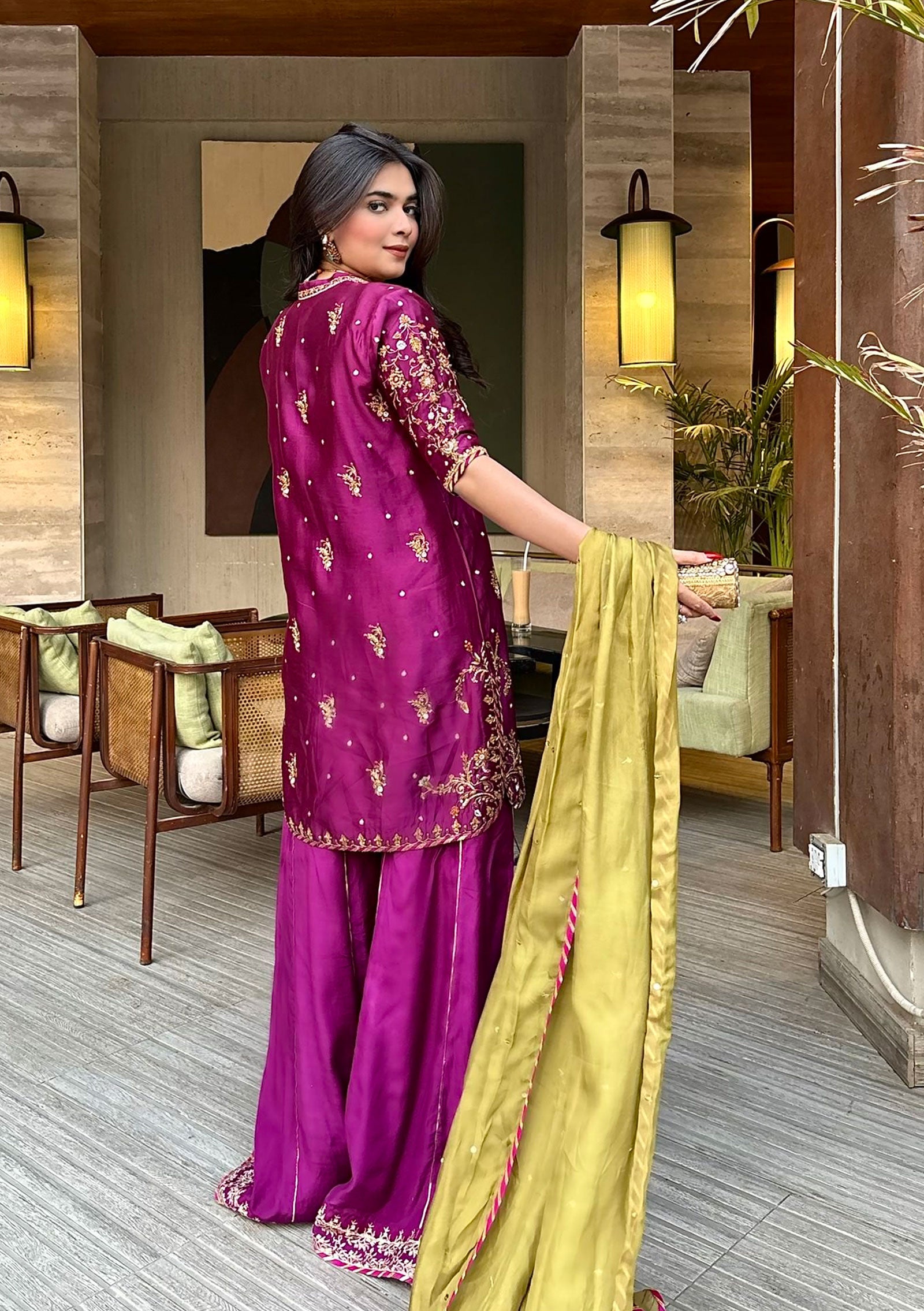 Aima with Dhaka Pants & Dupatta