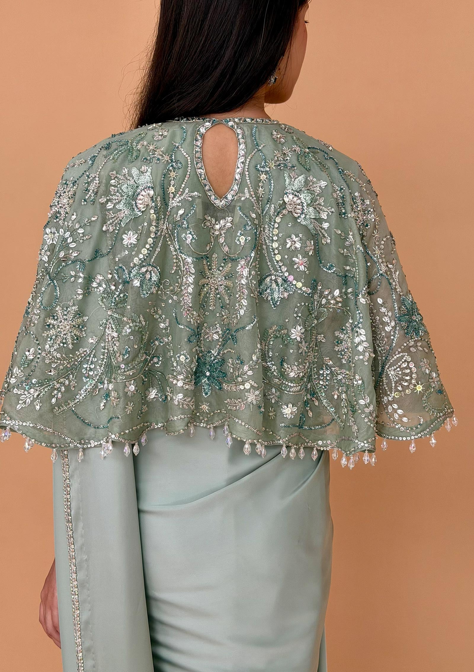 Anna Cape with Saree