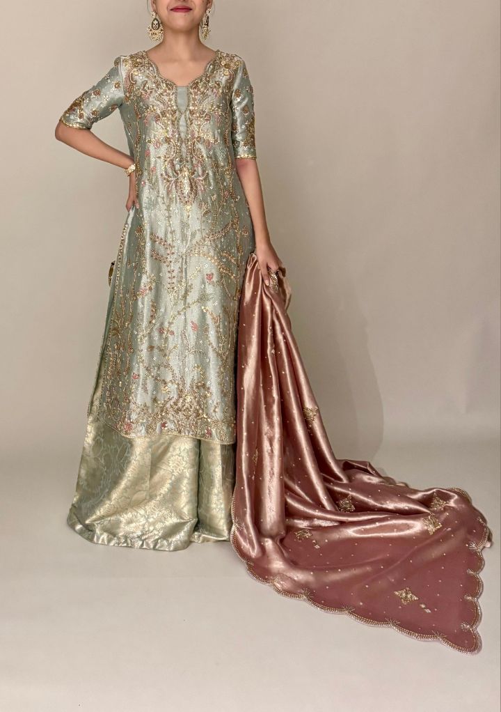 Bareera with Dhaka & Dupatta
