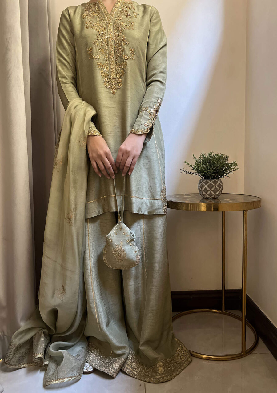 Roha with Flared Pants & Dupatta